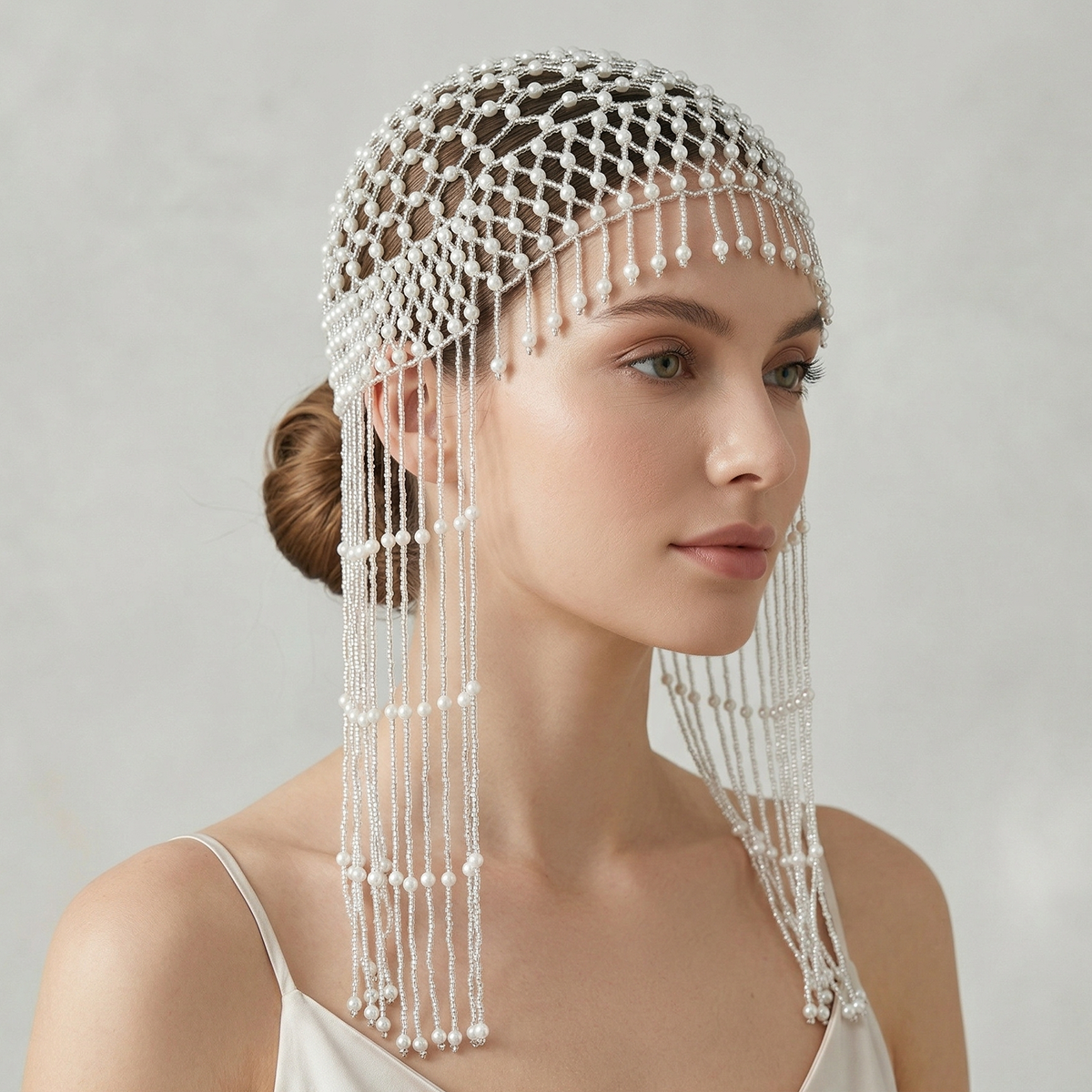 Women'S Wedding Accessories - Luxury Pearls Beaded Headwrap for Women