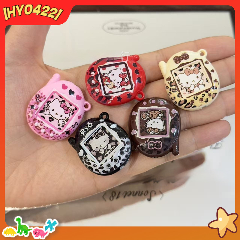 Women'S Key Accessories - Acrylic Cute Kt Cat Leopard Print