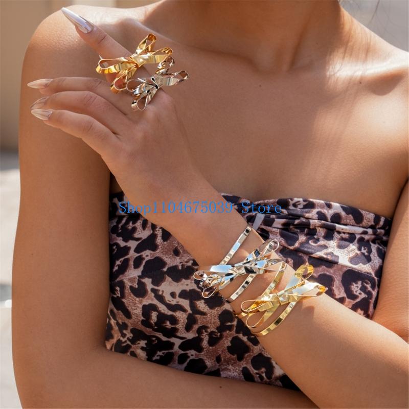 Women Accessories Combo Gift - 5asd Stainless Steel Bowknot Design Ring
