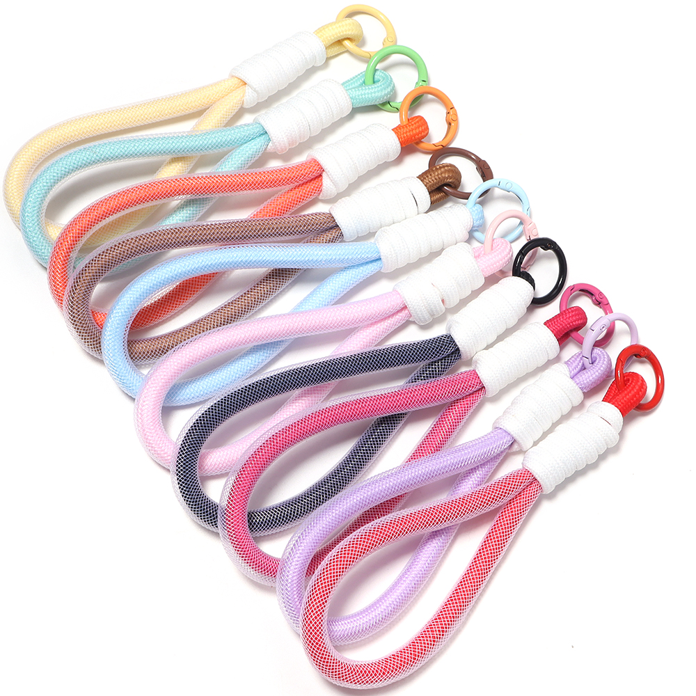 Women'S Key Accessories - 2pcs Hand Woven Keychain For Mobile