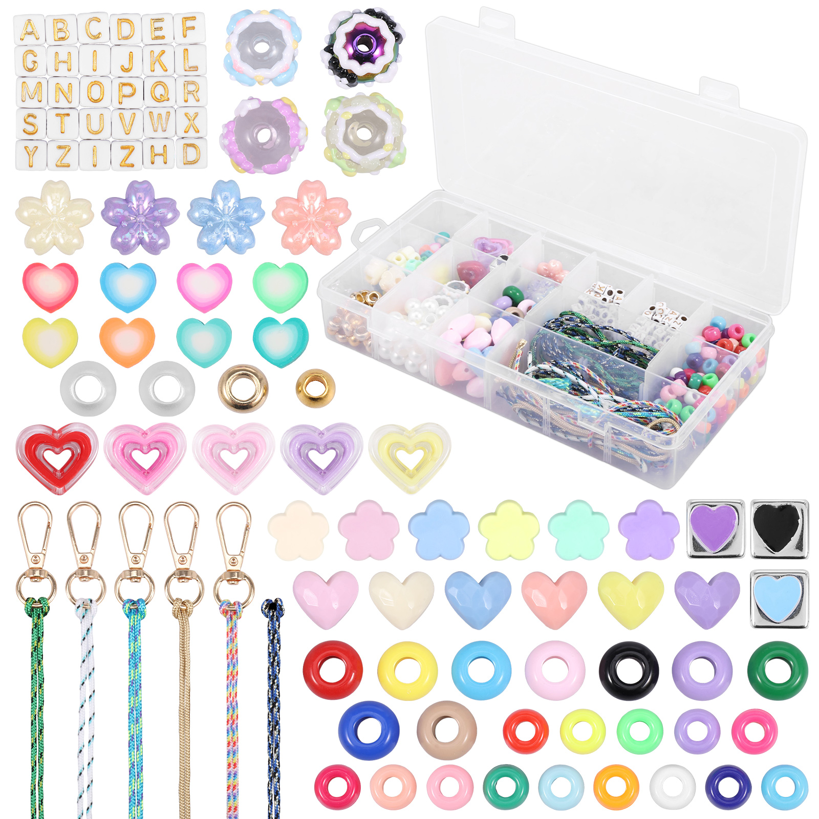Women'S Key Accessories - 421PCS Beaded Keychain Making Kit for