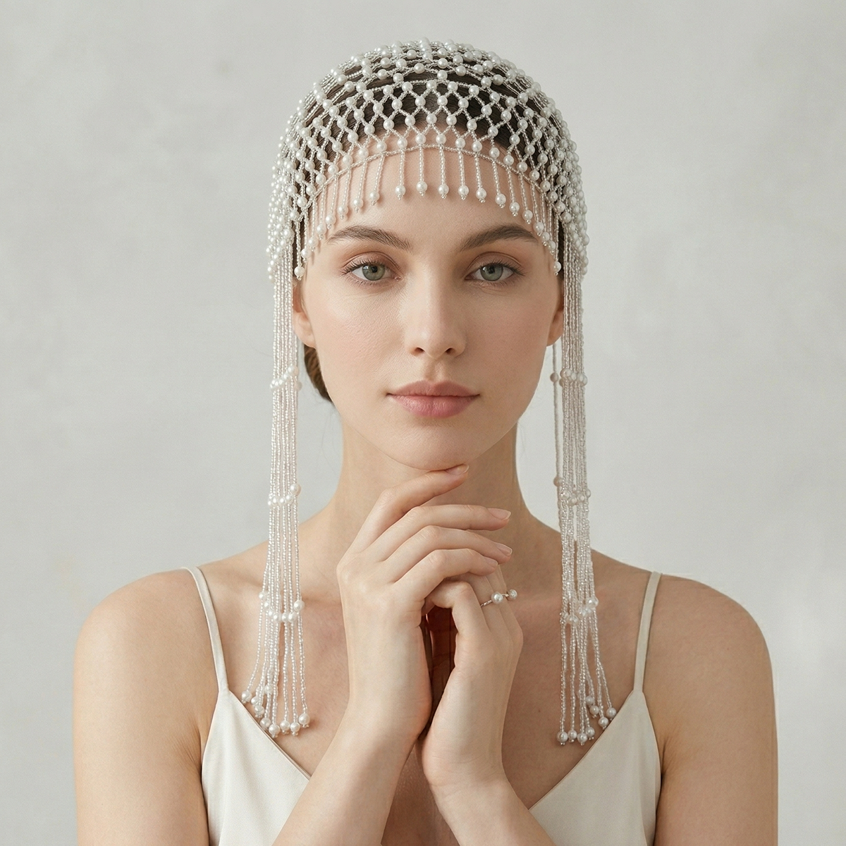 Luxury Pearls Beaded Headwrap  - Women'S Wedding Accessories のレビューと価格