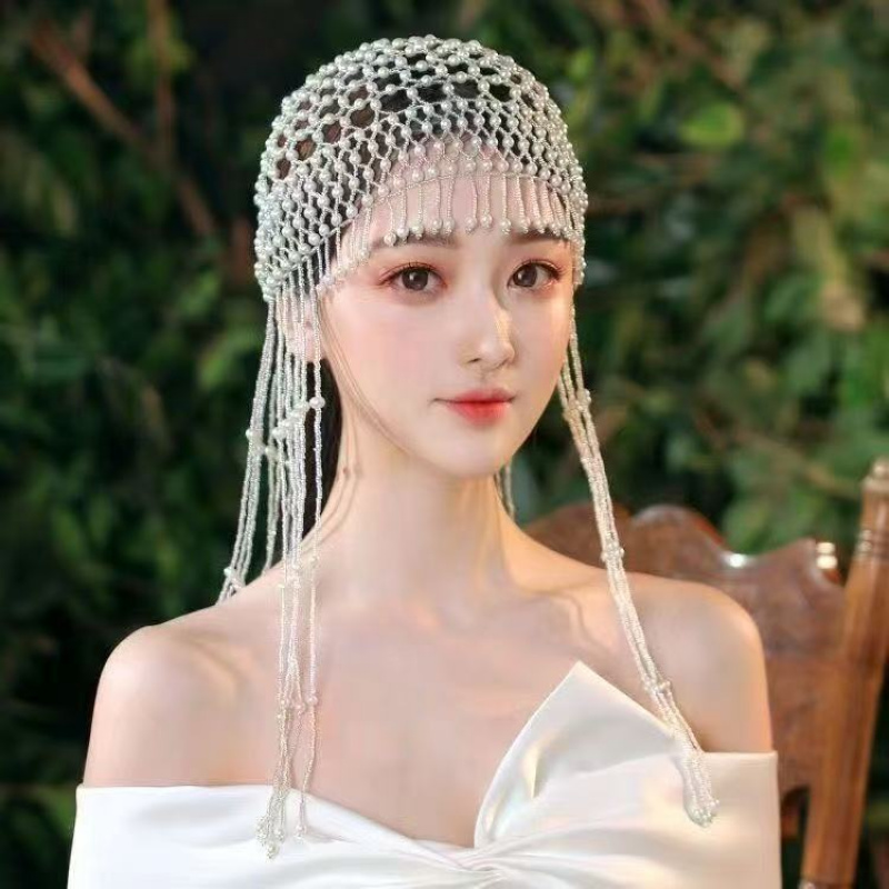 Vintage Handmade Beaded Pearl  - Women'S Wedding Accessories のレビューと価格