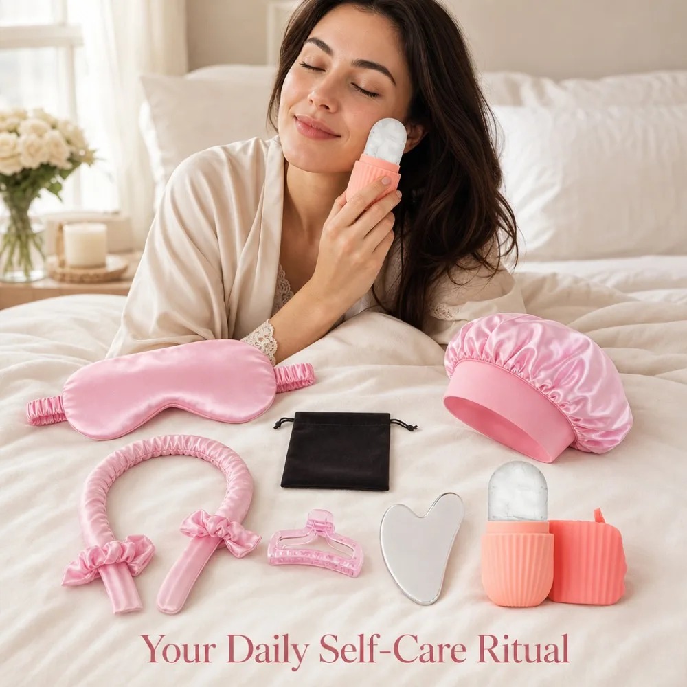 3/4/5/9Pcs Silk Sleep Set Eye  - Women Accessories Combo Gift のレビューと価格