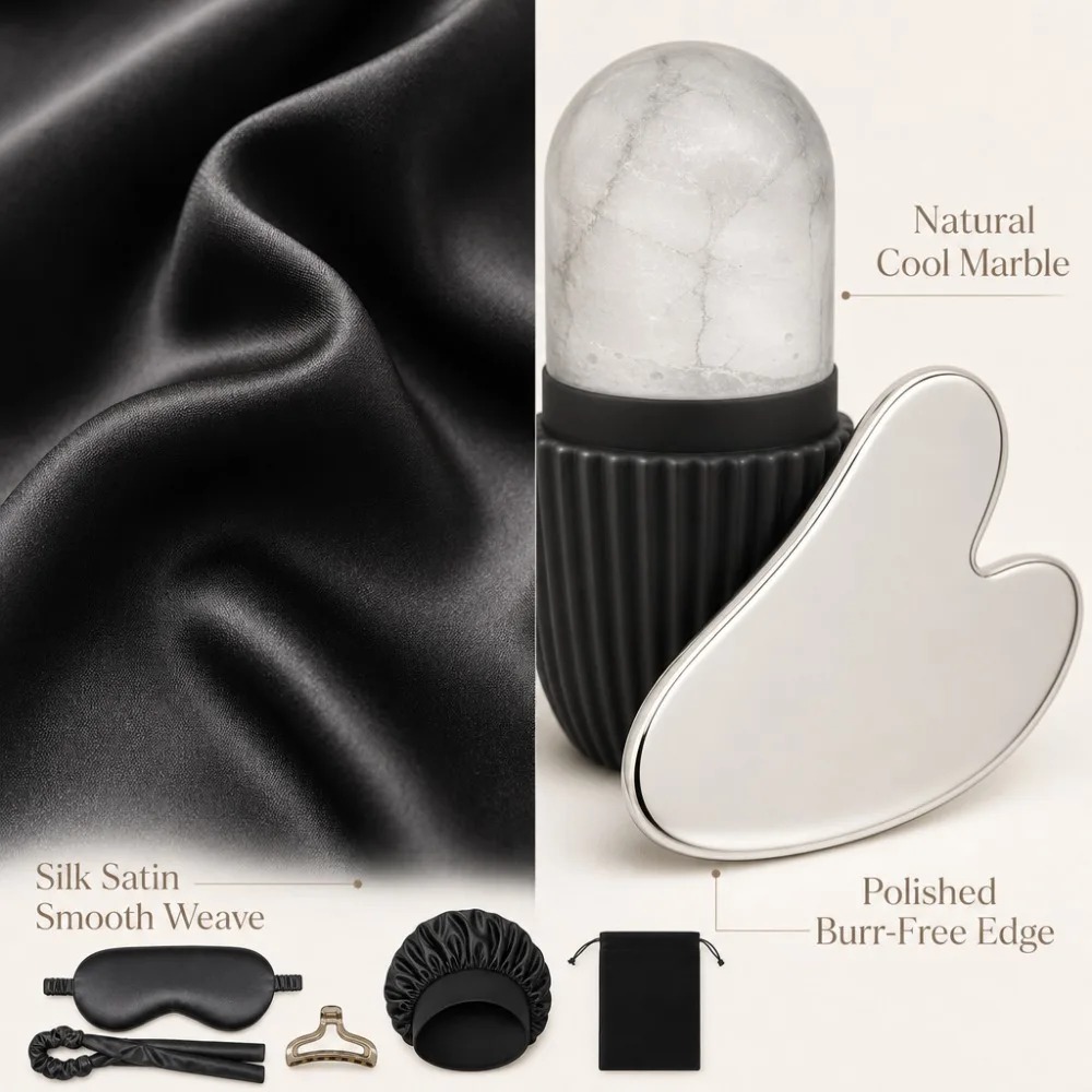3/4/5/9Pcs Silk Sleep Set Eye  - Women Accessories Combo Gift のレビューと価格