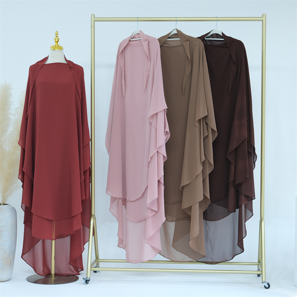 Extra Long Khimar Plain Chiffo - Women Accessories Dubai のレビューと価格