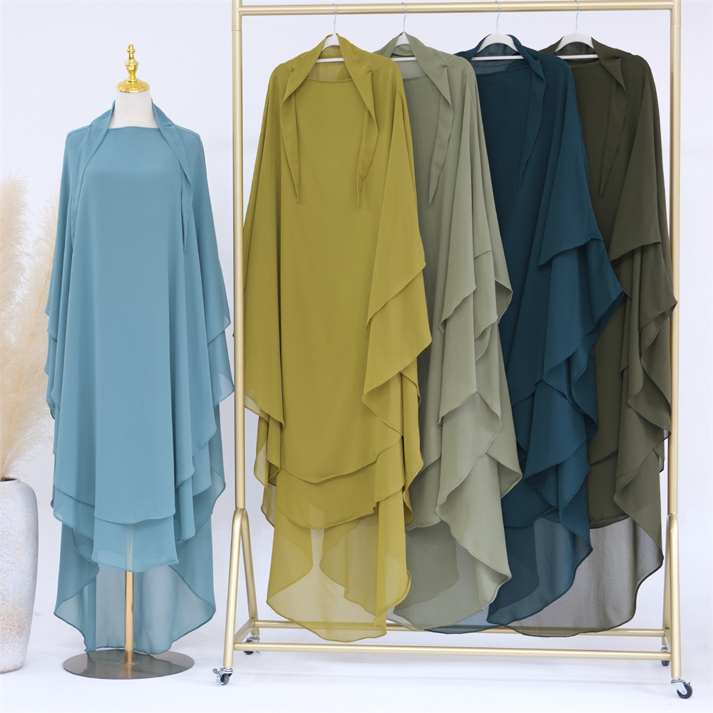 Extra Long Khimar Plain Chiffo - Women Accessories Dubai のレビューと価格