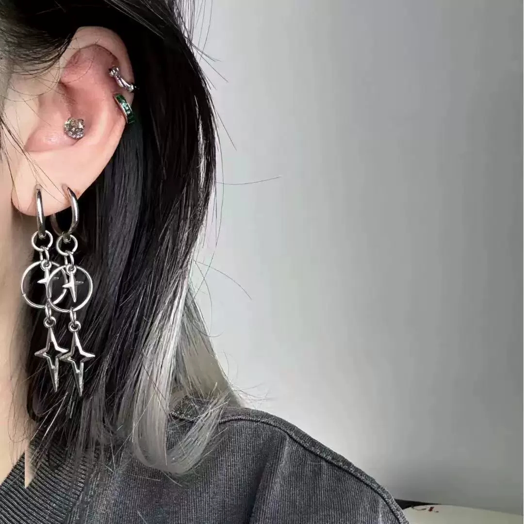 Personalized Punk Cross Star P - Women'S Accessories In The 90S のレビューと価格