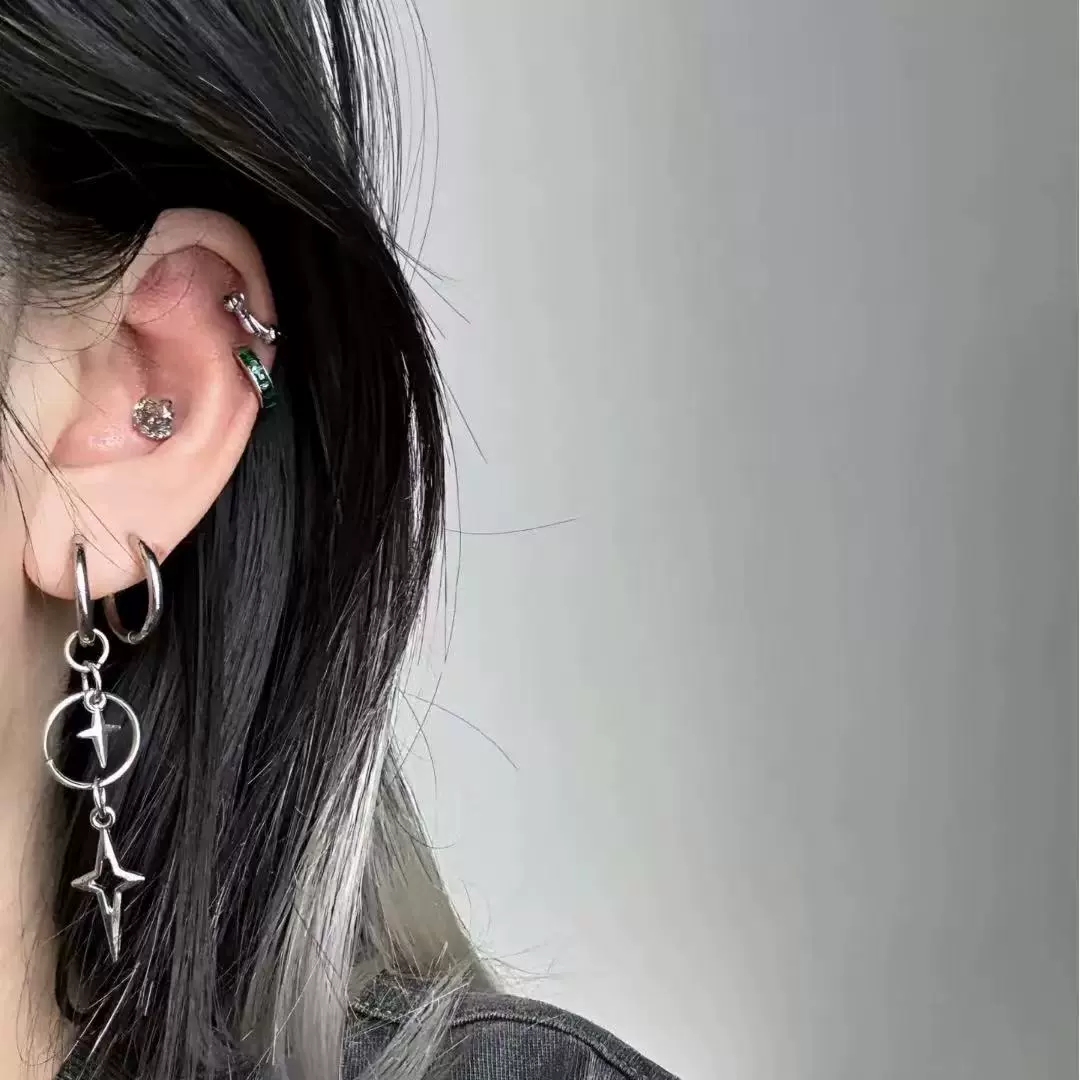 Personalized Punk Cross Star P - Women'S Accessories In The 90S のレビューと価格