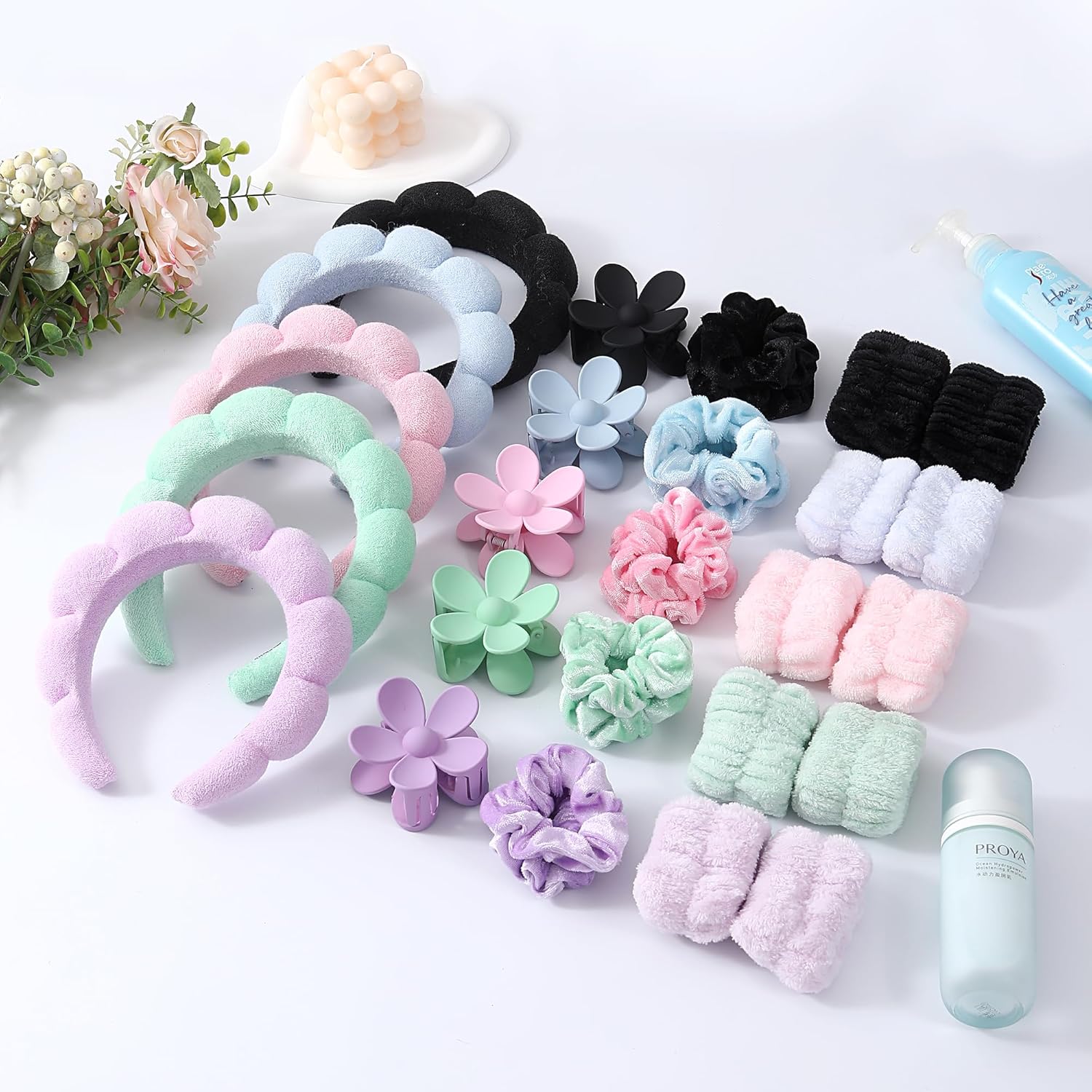 6pcs Headbands Wristband Set f - Women Accessories Combo Gift のレビューと価格