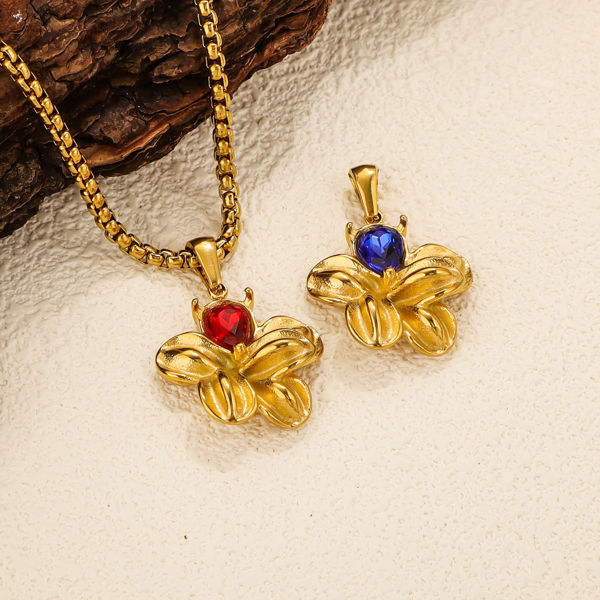 2PCS Stainless Steel Charm Flo - Women'S Key Accessories のレビューと価格
