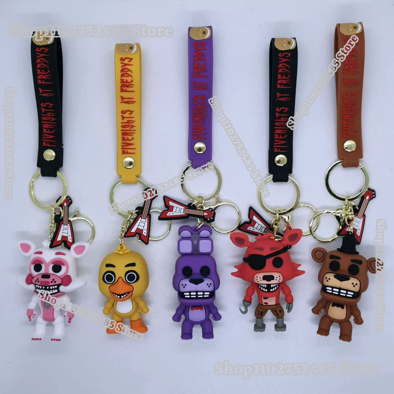 5pcs Cartoon Anime FNAF Figure - Women'S Key Accessories のレビューと価格