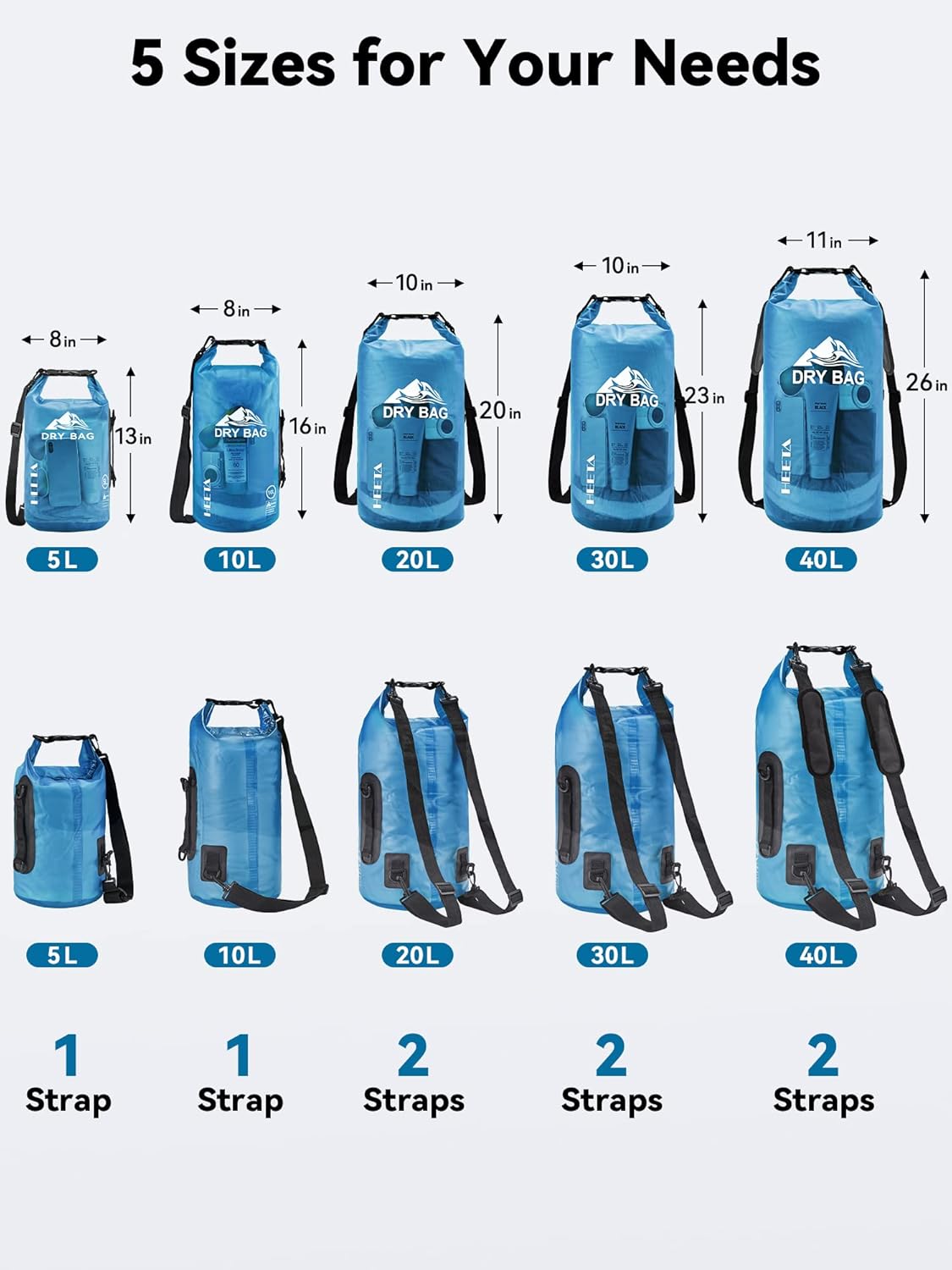 HEETA Dry Bag Waterproof for W - Women'S Kayak Accessories のレビューと価格