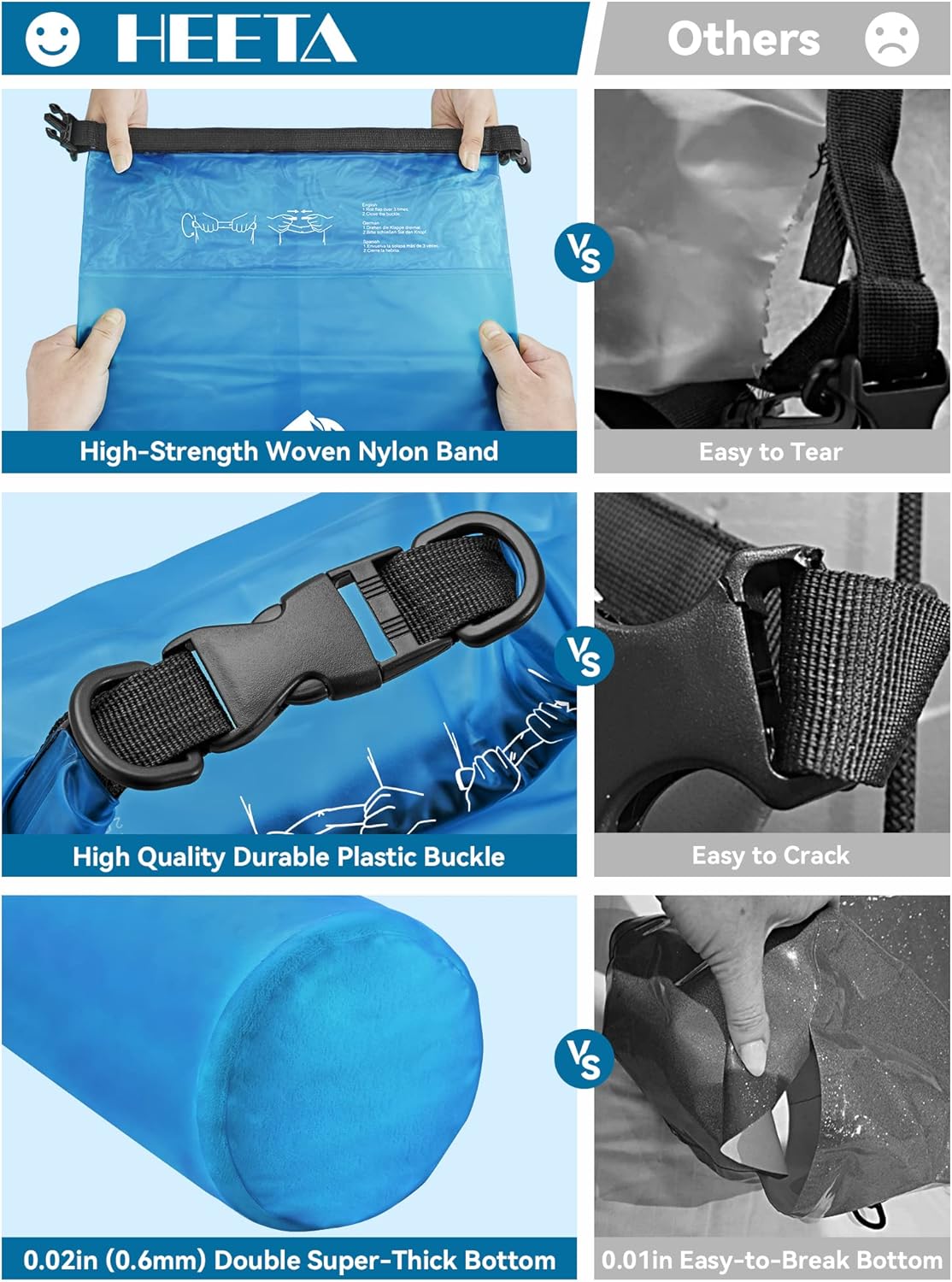 HEETA Dry Bag Waterproof for W - Women'S Kayak Accessories のレビューと価格