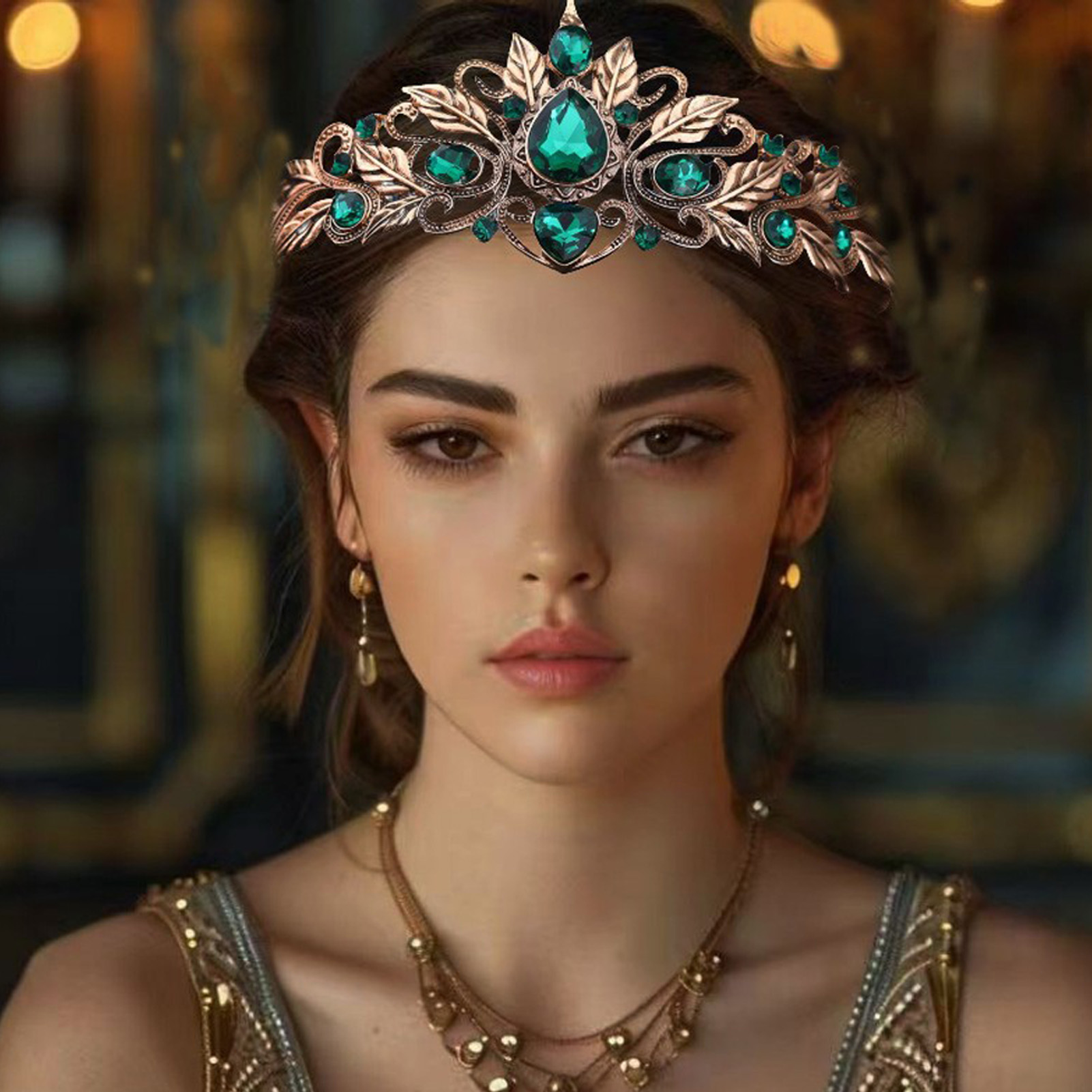 Baroque Style Round Tear Drop  - Women'S Wedding Accessories のレビューと価格
