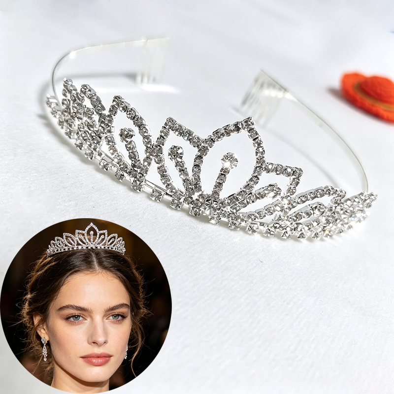 Silver Color Sparkling Rhinest - Women'S Wedding Accessories のレビューと価格