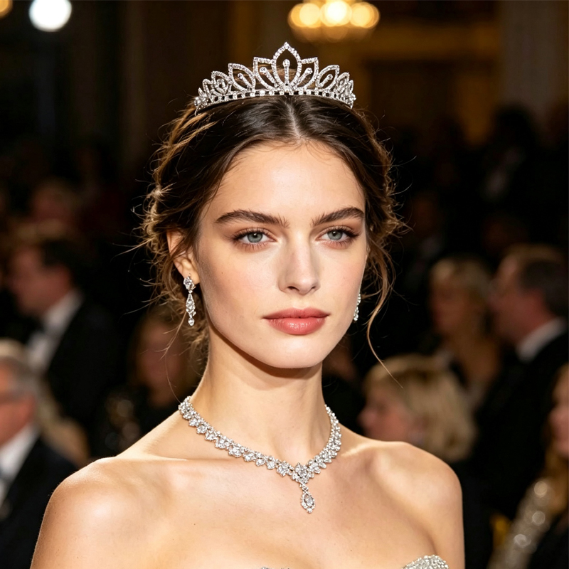 Silver Color Sparkling Rhinest - Women'S Wedding Accessories のレビューと価格