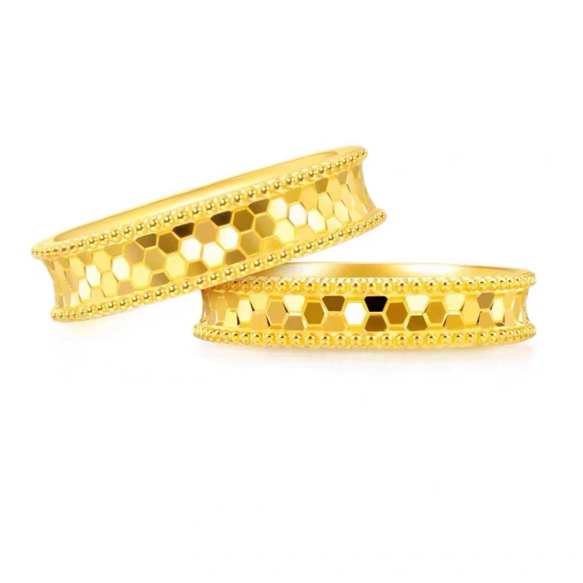 Pure Gold Color Shine Honeycom - Women Accessories Dubai のレビューと価格