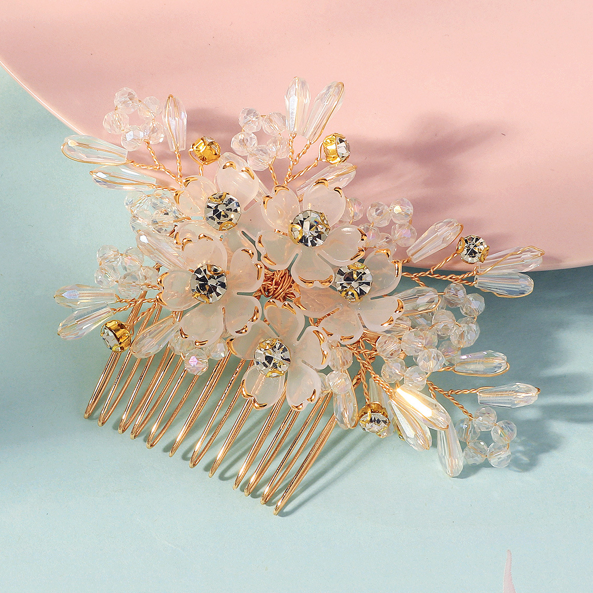 Hair Comb Crystal Flower Beade - Women'S Wedding Accessories のレビューと価格