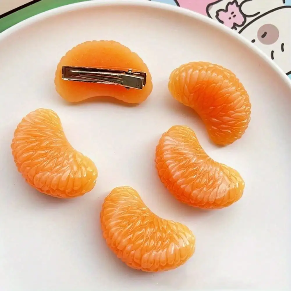 2pcs Realistic Orange Fruit Ha - Women'S Accessories Mango のレビューと価格