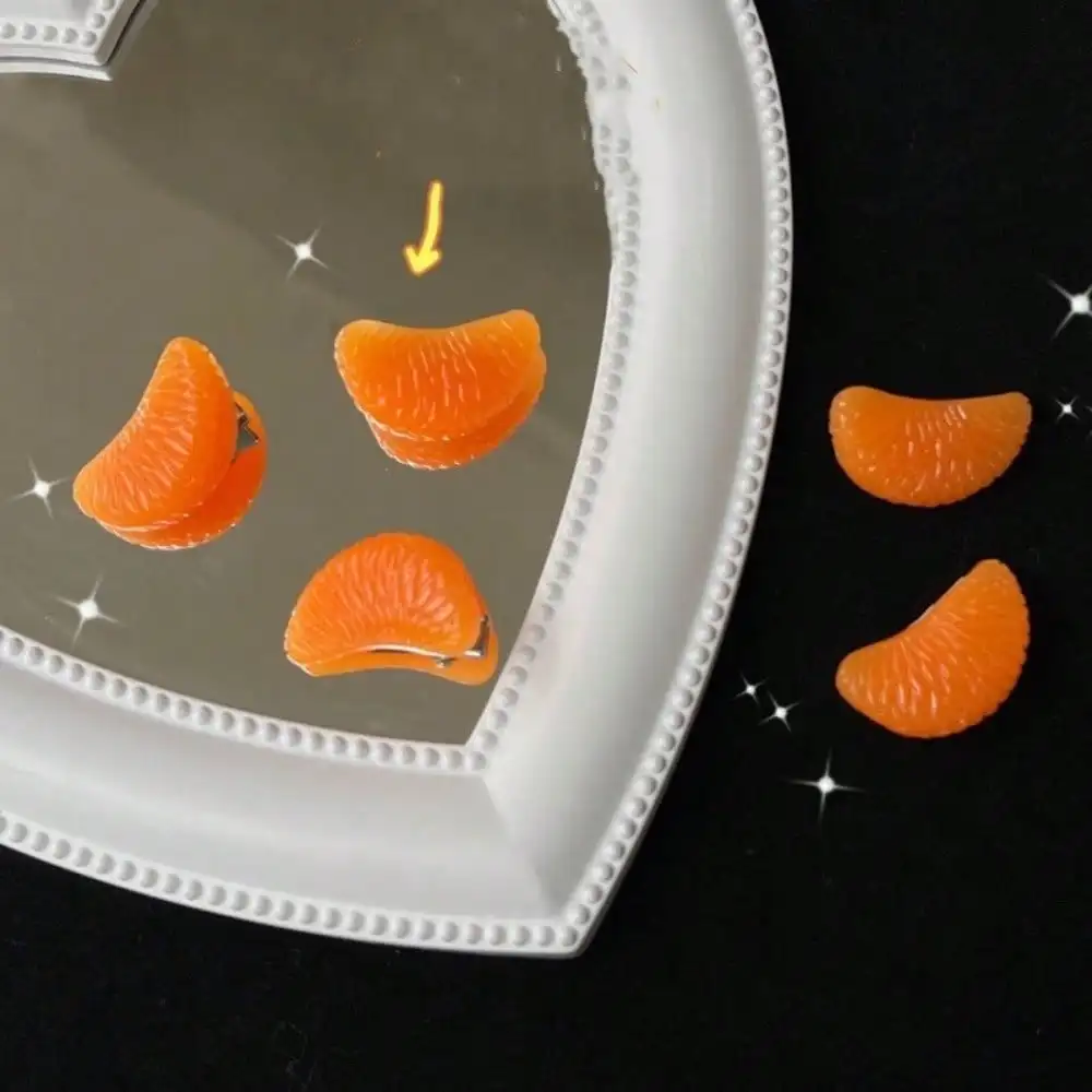 2pcs Realistic Orange Fruit Ha - Women'S Accessories Mango のレビューと価格