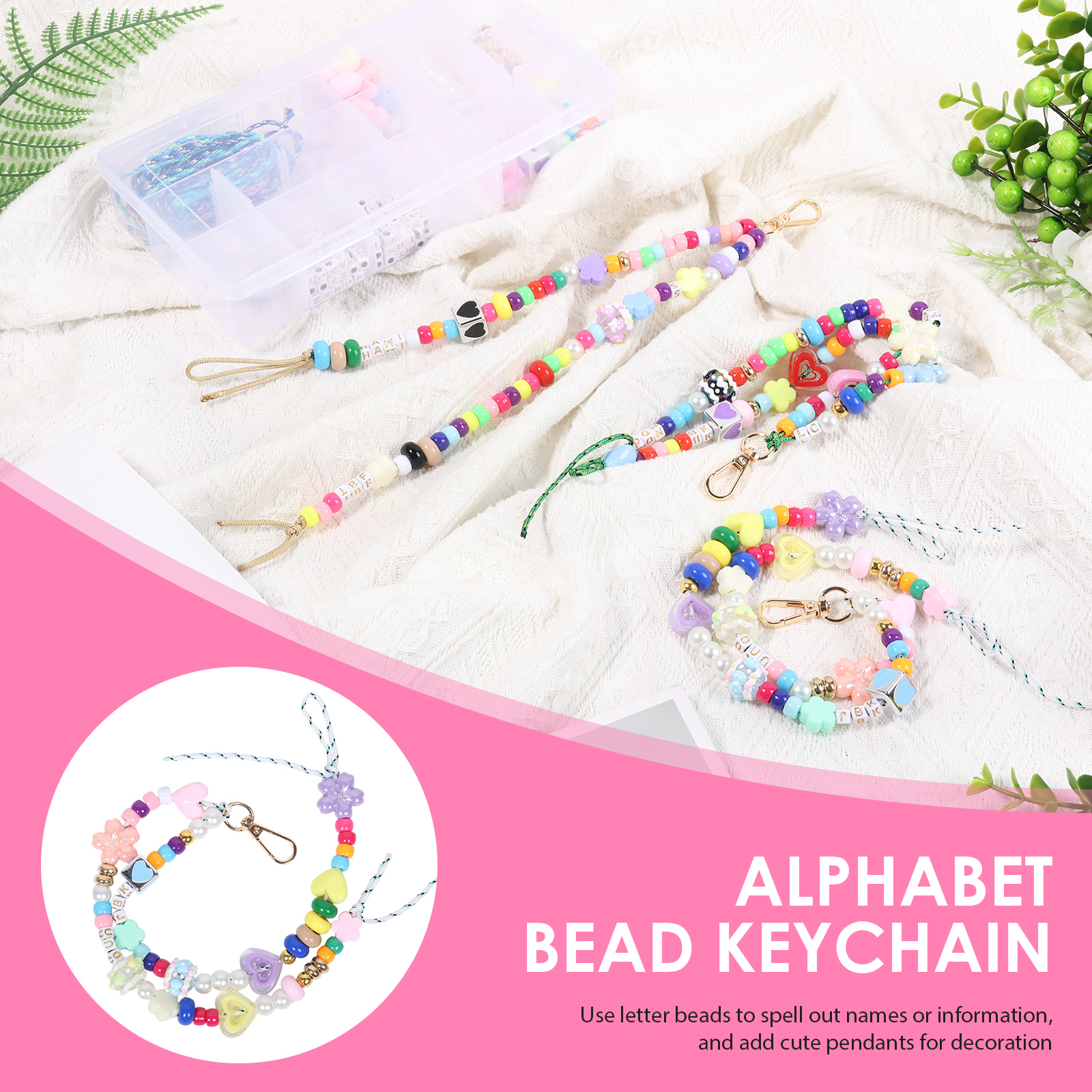 421PCS Beaded Keychain Making  - Women'S Key Accessories のレビューと価格