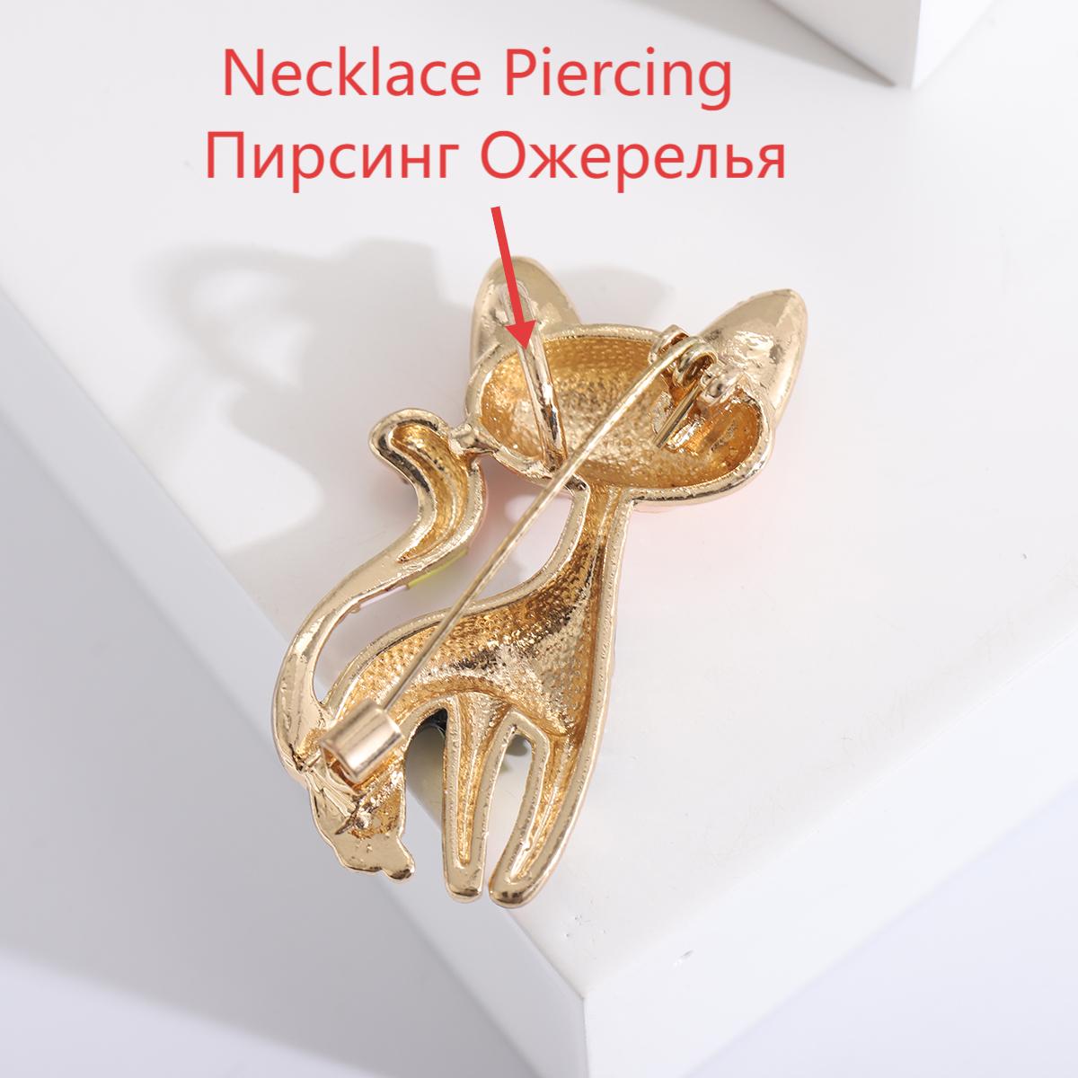 1pcs Cute Enamel Cat Brooches  - Women Accessories Combo Gift のレビューと価格