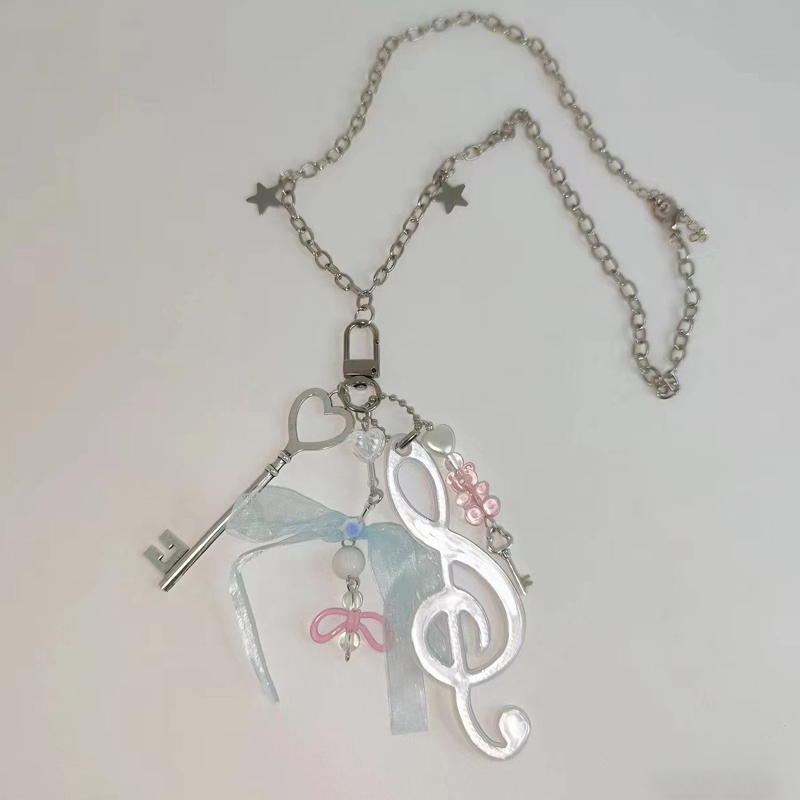 Y2K Jewelry Note Bear Bow Pend - Women'S Accessories In The 90S のレビューと価格