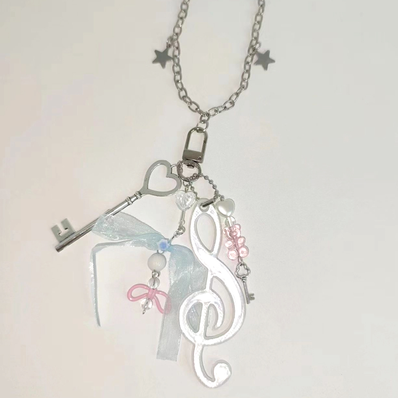 Y2K Jewelry Note Bear Bow Pend - Women'S Accessories In The 90S のレビューと価格
