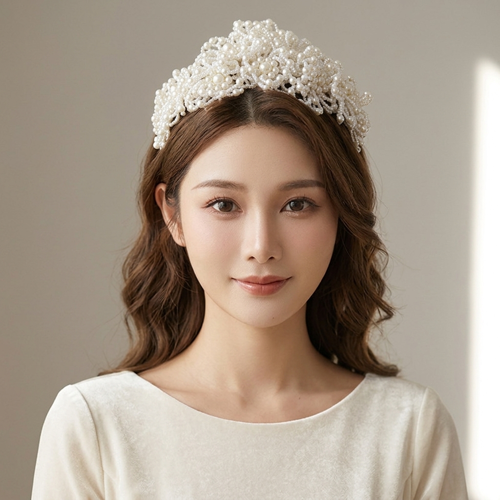 Pearl Crown Headpiece For Wedd - Women'S Wedding Accessories のレビューと価格