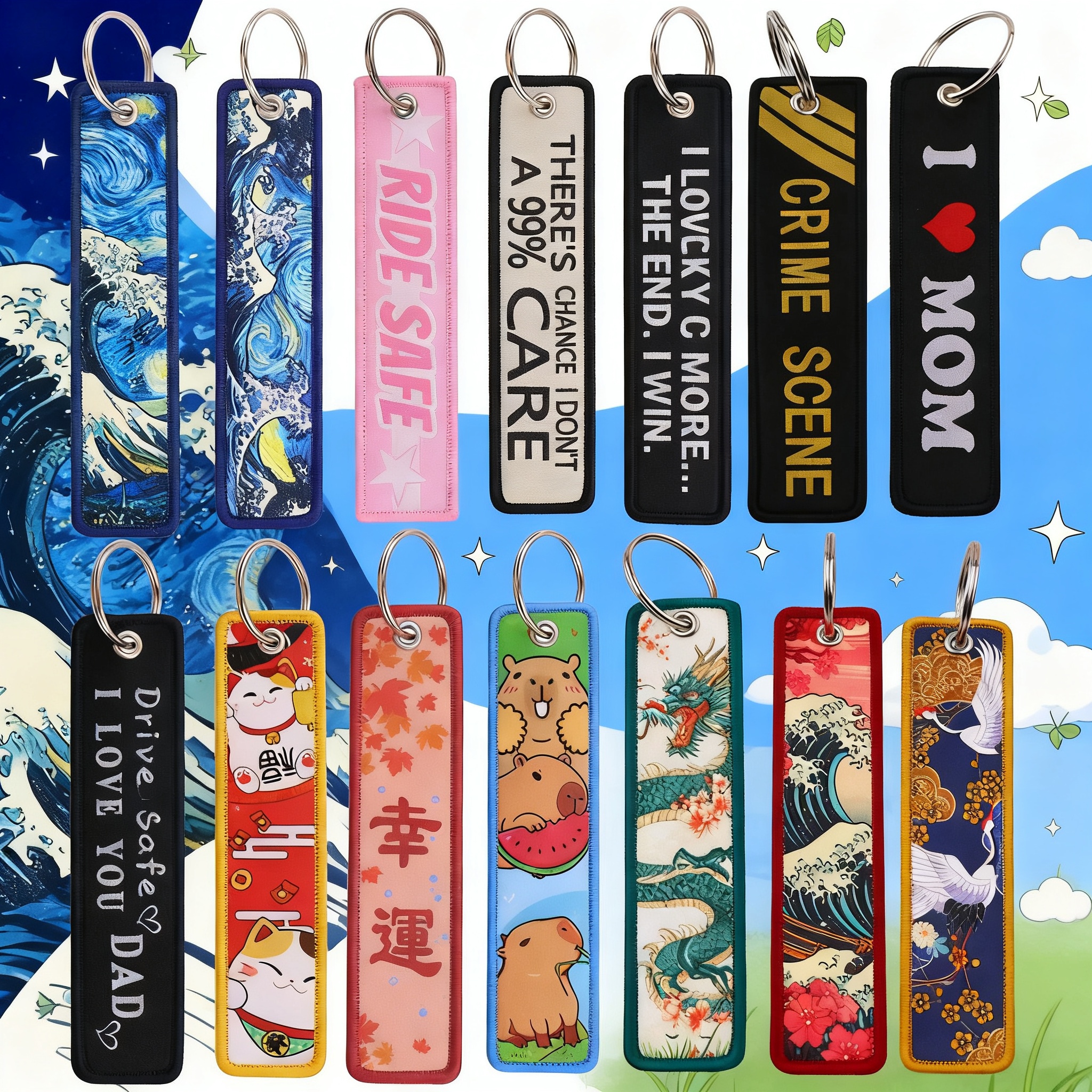 Van Gogh Embroidery Key Fobs K - Women'S Key Accessories のレビューと価格