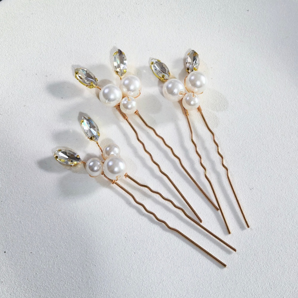 Pearl Crystal Hair Pins Comb S - Women'S Wedding Accessories のレビューと価格