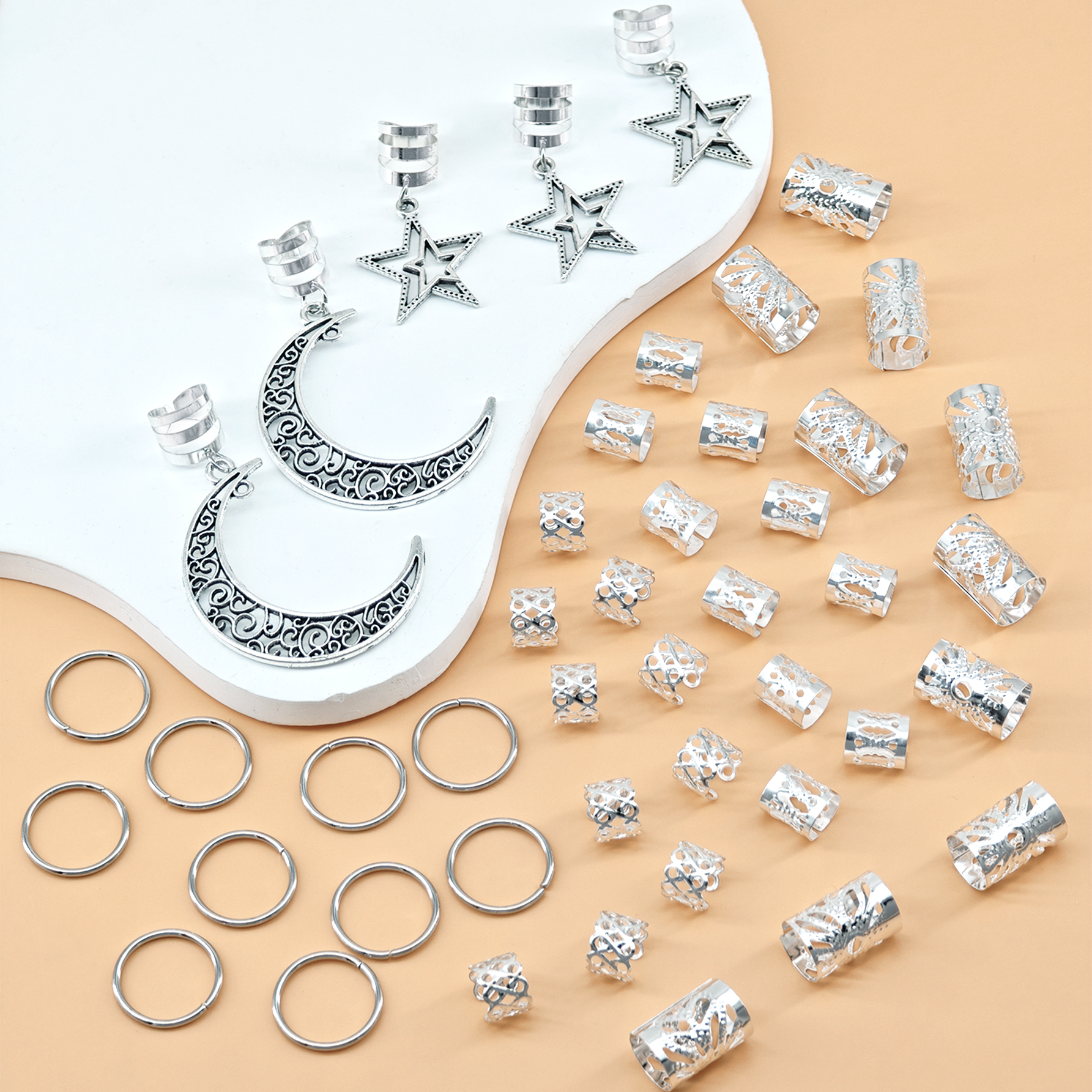 45pcs Stars and Moon Combo Dre - Women Accessories Combo Gift のレビューと価格