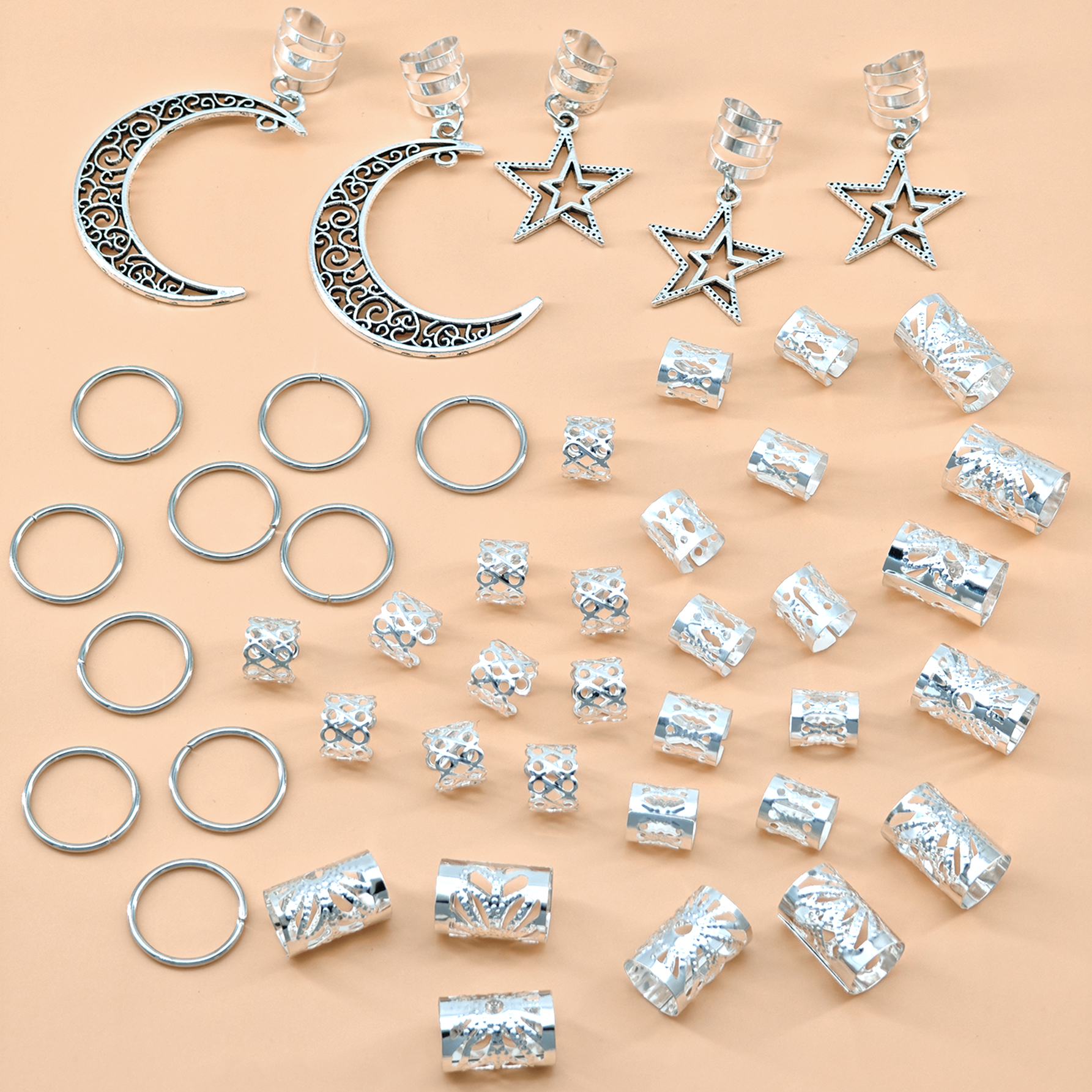 45pcs Stars and Moon Combo Dre - Women Accessories Combo Gift のレビューと価格