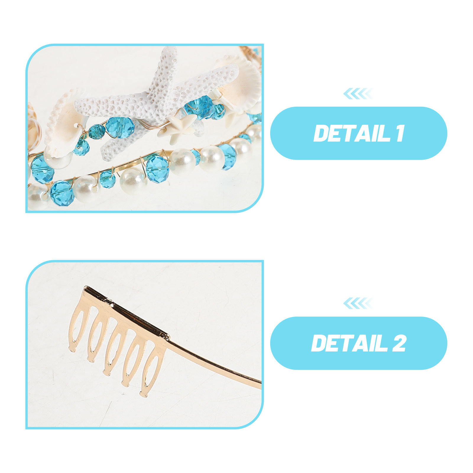 Seashell Crown Bridal Headband - Women'S Wedding Accessories のレビューと価格