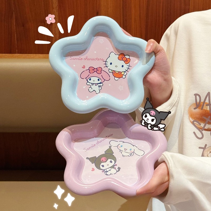 Cartoon Cat Print Ceramic Dinn - Women Accessories Combo Gift のレビューと価格