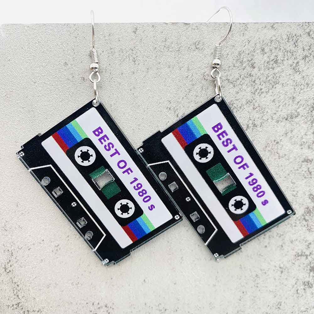 Vintage Cassette Tape Earrings - Women'S Accessories In The 90S のレビューと価格
