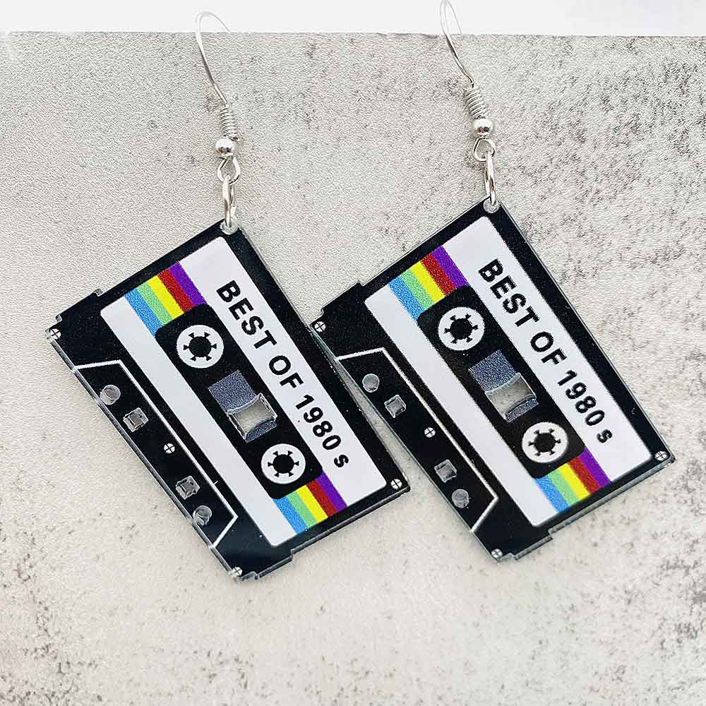 Vintage Cassette Tape Earrings - Women'S Accessories In The 90S のレビューと価格