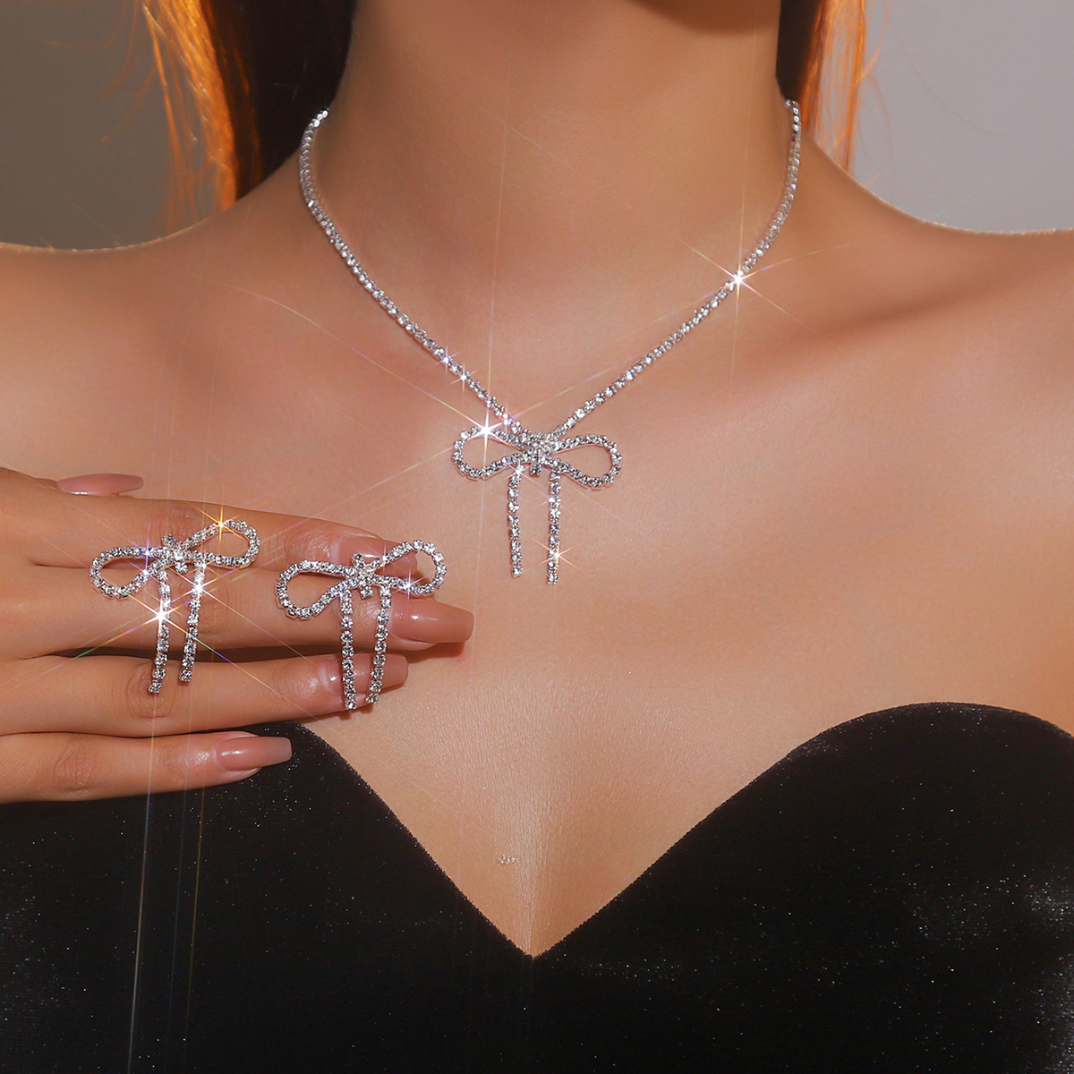 Bow Necklace and Earrings Sets - Women'S Accessories Mango のレビューと価格