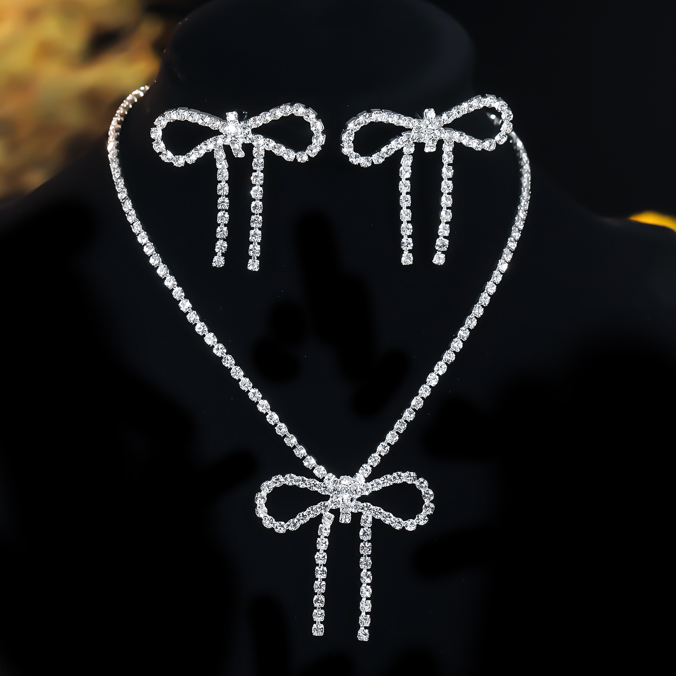 Bow Necklace and Earrings Sets - Women'S Accessories Mango のレビューと価格