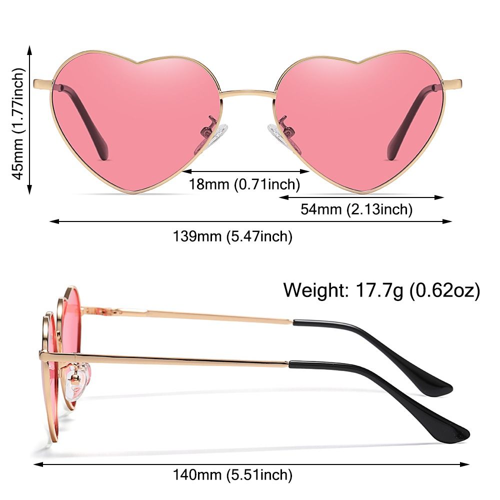 Heart-Shaped Sunglasses Heart  - Women'S Accessories In The 90S のレビューと価格
