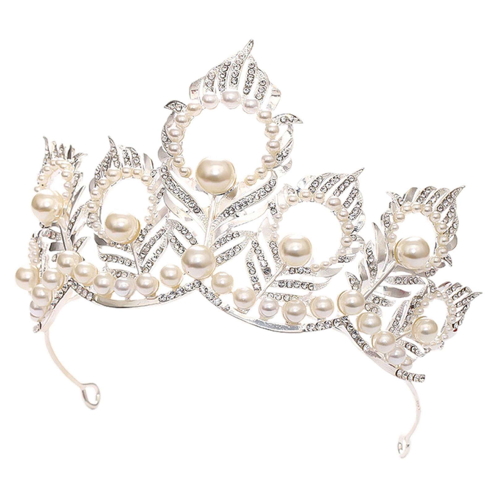 Pearl Crown Headpiece With Pea - Women'S Wedding Accessories のレビューと価格