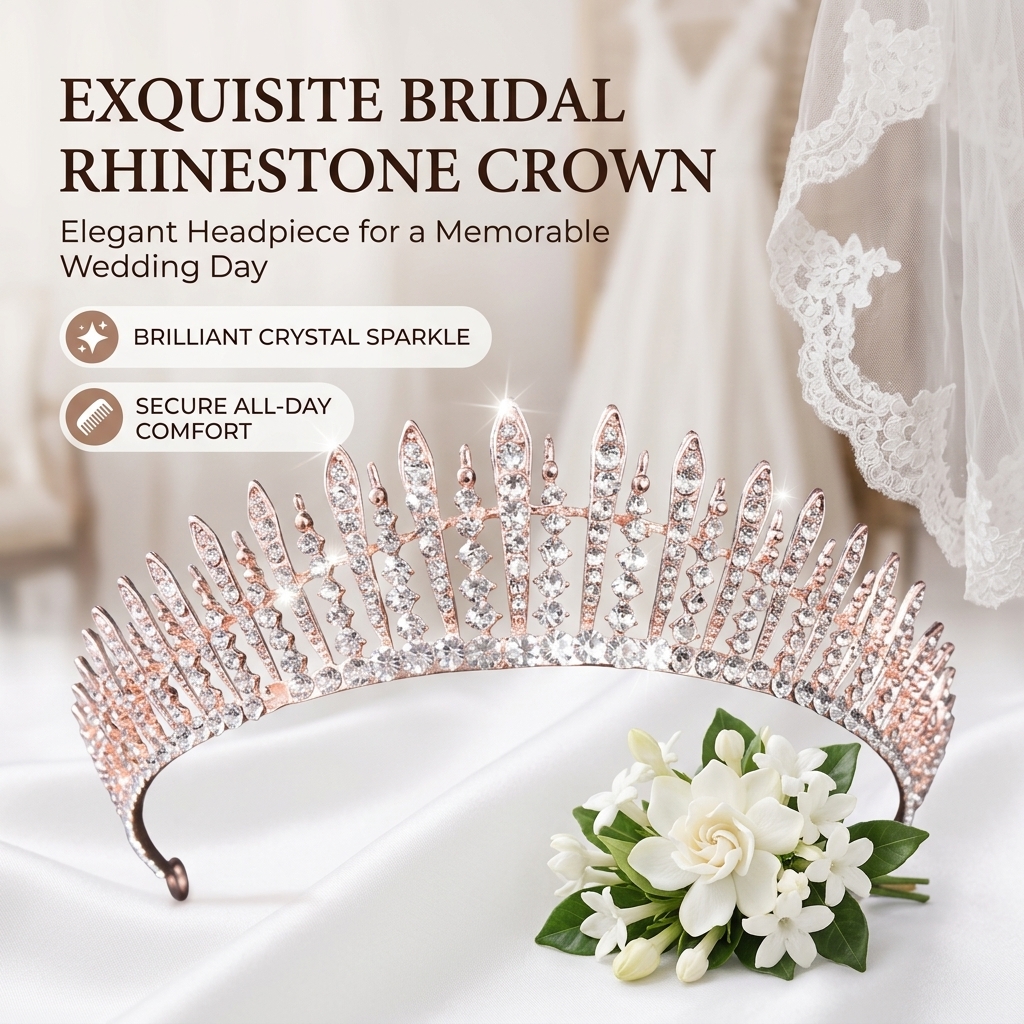 Bridal Crystal-Crown Headband  - Women'S Wedding Accessories のレビューと価格